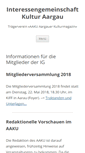 Mobile Screenshot of igkulturaargau.ch
